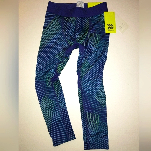 NWT☆ALL IN MOTION☆Boy's Moisture Wicking/Ventilated Fitted Athletic Tights - Picture 12 of 13